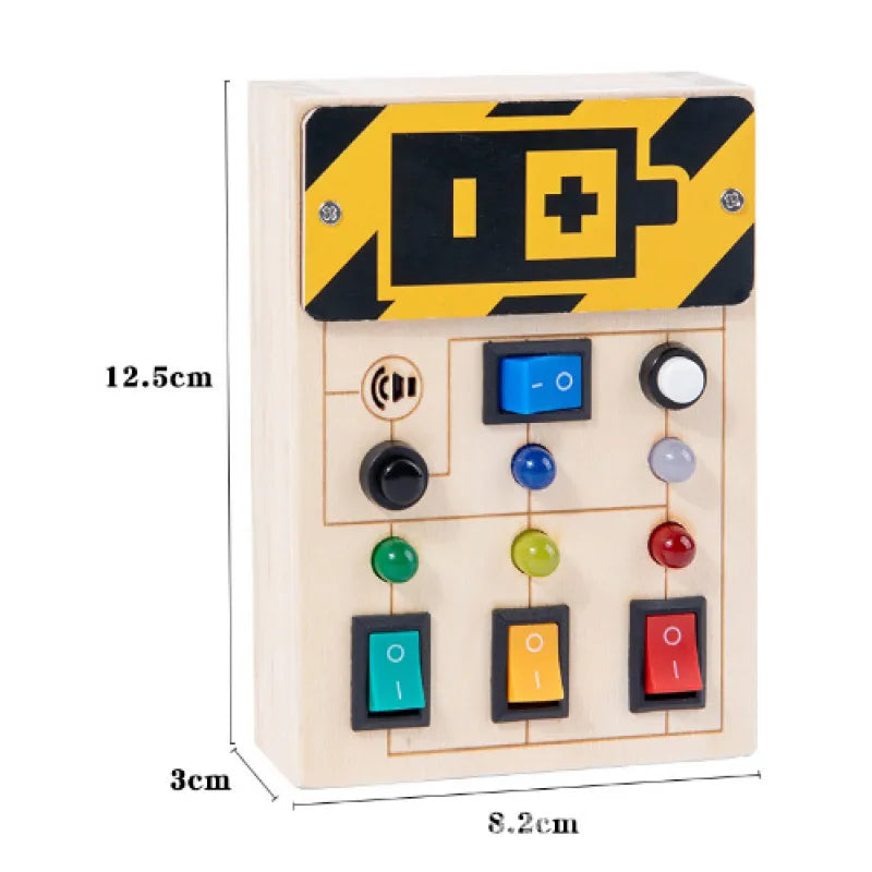Children's Early Education Wooden LED Lamp Socket