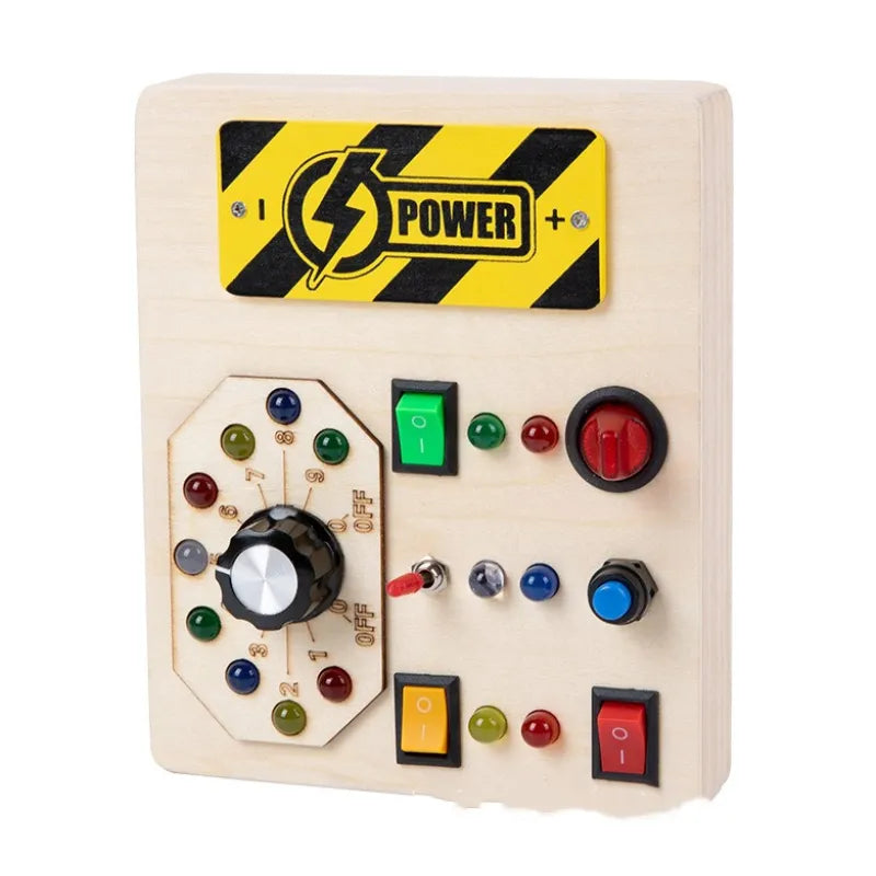 Children's Early Education Wooden LED Lamp Socket