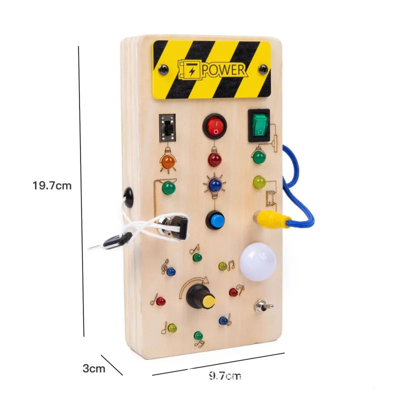 Children's Early Education Wooden LED Lamp Socket