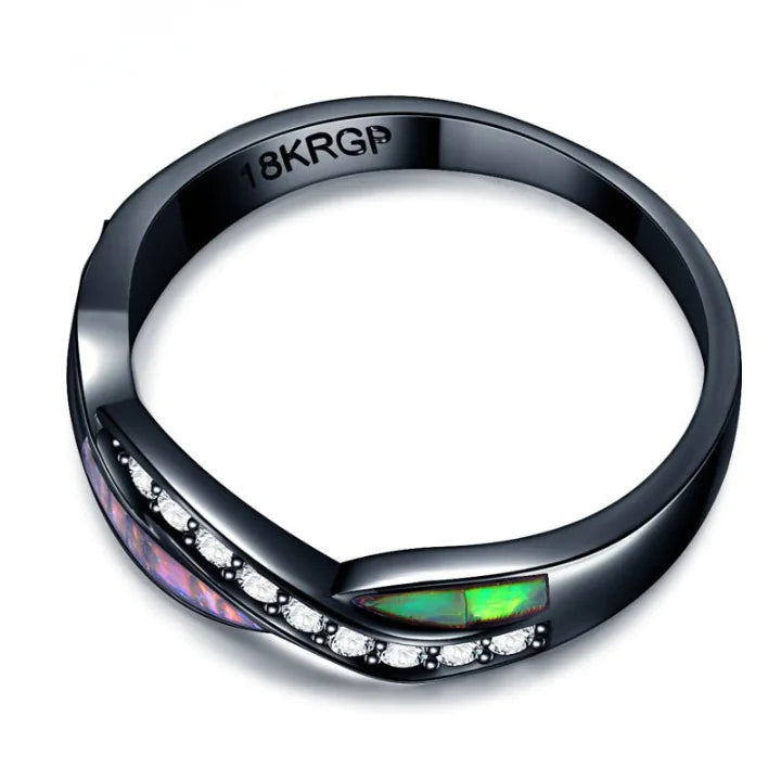 Cross Ring Fashion Colorful Shell