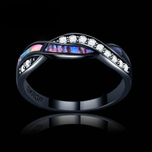 Cross Ring Fashion Colorful Shell