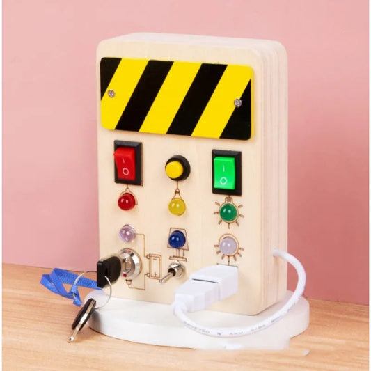 Children's Early Education Wooden LED Lamp Socket